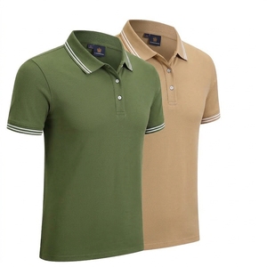 Chemise de golf tissée en coton et soie 200G pour hommes, manches courtes, style décontracté chic, personnalisable, haute performance, vente en gros - Product Image 4