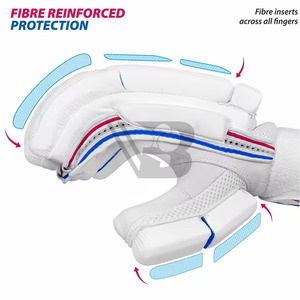 Plain High Quality Cricket Batting <b>Gloves</b> with Customizable Logo <b>PVC</b>/Leather/PC Material Comfortable Fit for All Seasons - Product Image 4