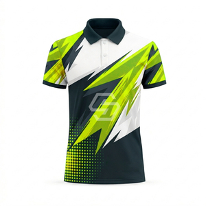 Chemises polo personnalisées pour hommes, légères, imprimées sur toute la surface, tissu doux, uniforme d'entreprise, séchage rapide - Product Image 4