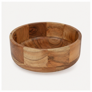 Grand saladier artisanal en bois d'acacia de qualité supérieure, écologique et naturel, pour la décoration de la table de cuisine - Product Image 1