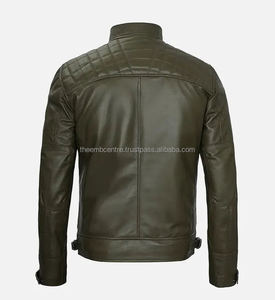 Recién llegado, chaqueta de cuero a la moda personalizada para hombre, ropa a la moda, nuevo estilo, venta directa de fábrica 2024, chaqueta de cuero para hombre - Product Image 3