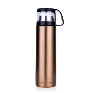 Standing Slim Pure <b>Copper</b> <b>Water</b> <b>Bottle</b> for Office Gym Yoga Schools Outdoor Drinkware Dishwasher Safe Push-Pull Lid - Product Image 1
