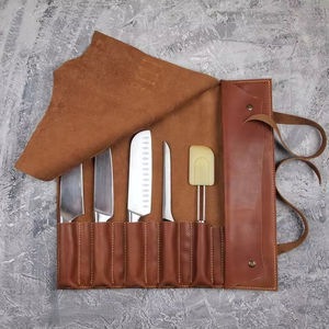 Sac de Chef en Cuir pour Couteaux, Professionnel, Multifonction, Anti-odeur, Protection, Portable, Léger, Organisateur de Rangement d'Outils - Product Image 1