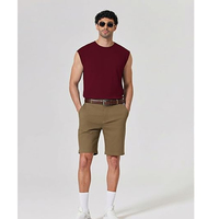 Gilet sans manches rétro de style américain pour hommes, gilet en pur coton, haut ample et décontracté d'été, grande taille