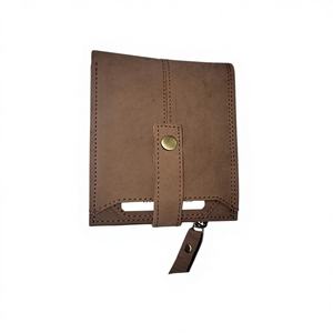 Cartera Corta de Cuero Genuino para Hombre, Diseño de Estrellas, Cierre Abierto, Bordado, Impermeable, Económica, para Uso Diario - Product Image 2