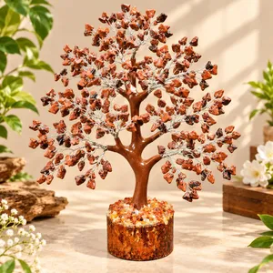 Árbol de Cristal de Obsidiana Caoba, Bonsái de Piedras Preciosas Naturales, Regalo de Decoración para el Hogar Feng Shui - Product Image 3