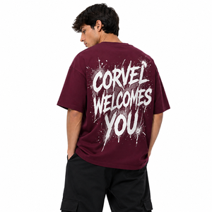 T-shirt surdimensionné personnalisé avec impression au dos, streetwear pour homme avec motif graphique éclaboussant, chemises pour homme, vêtements décontractés à imprimé artistique - Product Image 4