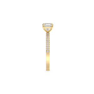 Bague de fiançailles solitaire REYES Classic Design en or massif 14 carats avec diamant de laboratoire HPHT CVD, cadeau idéal, bijoux raffinés pour femmes - Product Image 4