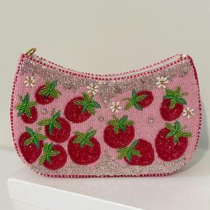 Bolso tote de lujo hecho a mano con cuentas, adornos de espejo y perlas, colección para fiestas y bodas - Product Image 4