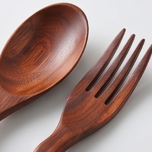 Ensemble de couverts en bois faits à la main, 12 pièces, finition naturelle, ensemble de couverts parfait pour les mariages, la table et l'hôtellerie - Product Image 2