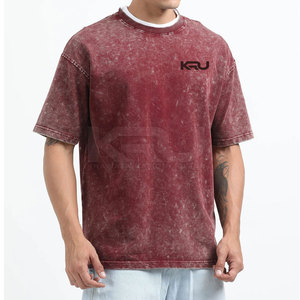 Camiseta Casual con Lavado Ácido para Hombre, Corte Regular, Estilo Urbano, Tejido Suave, Cómoda, de Secado Rápido, Ecológica, para Uso Diario - Product Image 4
