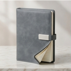 Aurelux <b>A5</b> Premium PU Leather Magnetic Plate Notebook Multicolor Business <b>Diary</b> with Custom Logo for Executive Office Use 80 GSM - Product Image 3