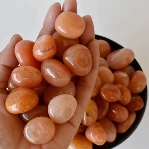 Pierres Roulées Polies en Aventurine Orange Naturelle en Gros pour la Méditation Reiki, l'Artisanat et la Décoration - Product Image 1