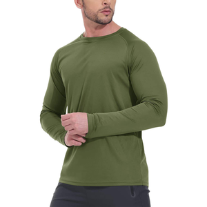 Nouveau T-shirt de sport pour homme, tricoté, uni, coupe droite, respirant, séchage rapide, écologique, pour entraînement et fitness - Product Image 2
