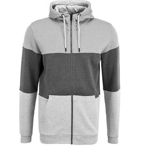 High quality cotton slim fit zzipper Color block men's custom sweatpants hoody <b>jumper</b> jogging hoodies men - Product Image 4