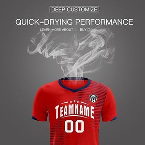 Uniformes de Fútbol con Diseño Personalizado, Camisetas de Fútbol de Secado Rápido, Nombre y Número del Jugador Personalizados, Venta al Por Mayor OEM y ODM - Product Image 4