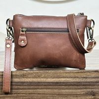 Sac à main mini bandoulière en cuir de vachette véritable, fait main, tendance, de luxe pour femmes, collection 2025
