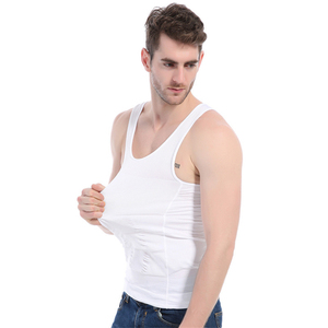 Débardeur de compression vintage pour homme, sans manches, respirant, correcteur de posture, soutien dorsal en X - Product Image 5