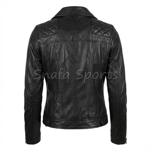 Veste courte en cuir tendance pour femmes, design élégant et ajusté, collection hiver, tenue décontractée pour femmes - Product Image 2