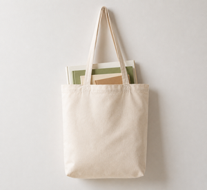 Natural Cotton <b>Canvas</b> Medium Tote Bag with Long Handles for <b>Beach</b> Wedding Sport Party Use-Eco-Friendly Reusable Bag - Product Image 4