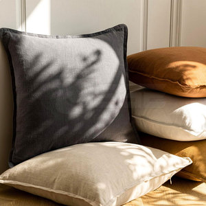 Funda de Almohada Sólida para el Hogar u Hotel, con Costuras Ecológicas, Tela Suave de Poliéster y Algodón, Reutilizable, Duradera, Color Personalizado - Product Image 6