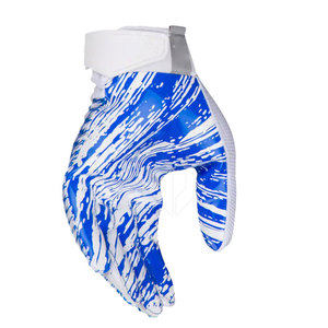 American Football Gloves Leather Full Finger Non-Slip <b>Hook</b> & Loop Closure Comfortable Support for Men's Practice & Match Use - Product Image 4