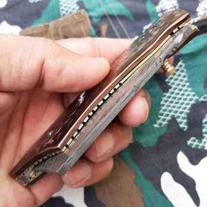 Navajas de Bolsillo Grabadas Personalizadas, Hoja Plegable de Acero, Mini Cuchillos de Caza, Camping, Supervivencia al Aire Libre - Product Image 2