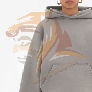 Custom Oversized <b>Drop</b> Shoulder Hoodie Women Soft Fleece Pullover Warm Casual Loose Fit Streetwear Plus Size Hoodie - Product Image 3