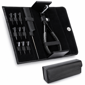 Pince à extensions capillaires en acier inoxydable très demandée, peigne de sectionnement, poignée antidérapante, maintien robuste avec accessoires clips - Product Image 1