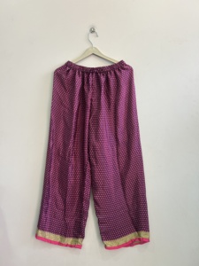 Pantalón Harem de Seda Estilo Hippie, Suave y Cómodo, Pantalón de Pierna Ancha de Seda - Product Image 2
