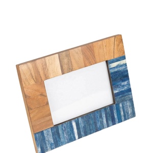 MUGHALCRAFTS Customized Size Acacia Wood & Bone Photo <b>Frame</b> for Home 4x6 5x7 <b>8x10</b> Natural Wood Customized Logo Painting Surface - Product Image 2