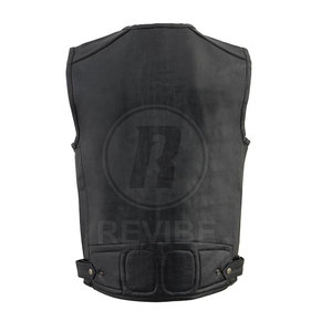 Classic Style Leather <b>Vest</b> For Biker Wear Online Sale High Quality Leather <b>Vest</b> Wholesale Price Leather <b>Vest</b> - Product Image 2
