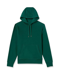 Sudadera con Capucha Negra para Hombre, Corte Regular, Algodón French Terry, Informal, con Bolsillo, para Otoño - Product Image 5
