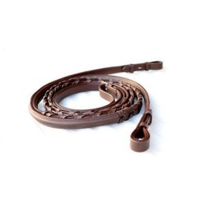 Riendas de cuero trenzado de canal vacío para equitación, riendas de cuero genuino para montar a caballo, proveedor mayorista OEM con logotipo personalizado - Product Image 4