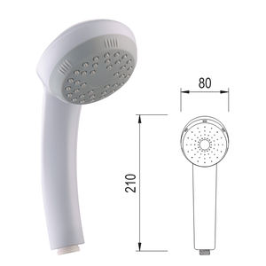 OEM/ODM plastique ABS TS92-X douche à main personnalisable poli accessoires de salle de bain pour hôtels et cuisines toilettes KSN Vietnam - Product Image 3