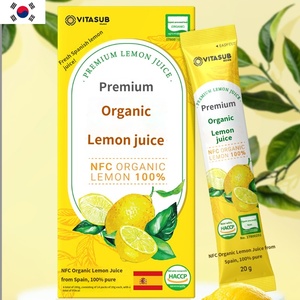 Jus de citron biologique NFC VITASUB Premium, paquet de 20 g, 24 paquets, origine Espagne, 100 % pur, certifié HACCP, antioxydant, éclaircissant pour la peau - Product Image 1