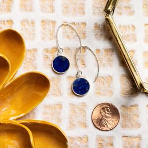Natural White Labradorite Heat Treated Jade Drop <b>Earrings</b> 925 Sterling Silver Long Peace Design Trendy Wedding Engagement Gift - Product Image 4