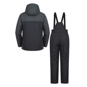Ensemble veste et pantalon de ski pour homme, imperméable 10 000 mm, à capuche, en polyester/nylon, rembourré en coton PP, combinaison une pièce à fermeture éclair pour adulte - Product Image 2