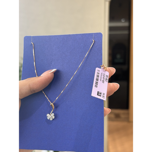 Collier pendentif en or massif avec diamant de laboratoire de qualité supérieure, 0,43 carat, VVS VS EF, cadeau d'anniversaire pour elle - Product Image 5