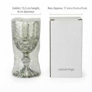 Copa de Vino de Lujo Vintage con Relieve - Reutilizable para Regalos de Boda y Promociones de Temporada - Product Image 6