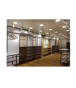 Premium Fashion Store Interior Design Modern Furniture Setup Stylish Clothing Display Units Wall Shelves for Retail Shop - Product Image 5