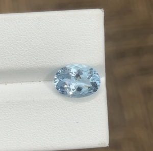 Aigue-marine bleue naturelle taille poire 2,88 carats 8x11,3 mm, pierre précieuse lâche avec jeu de couleurs du Mozambique pour bijoux fins - Product Image 4
