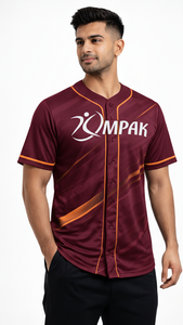 Maillot de baseball unisexe avec impression par sublimation haute résolution, manches courtes, grande taille, tissu sport respirant - Product Image 3