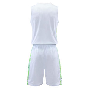 Maillot et short d'équipe de basketball réversibles personnalisés, avec logo, nom, numéro, impression par sublimation, broderie 3D, 100% polyester - Product Image 2