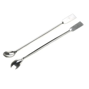 Cuchara de Muestreo Bafa de 20 cm, Espátula de Acero Inoxidable, Herramienta de Laboratorio, Grado Reactivo, Experimentos Científicos, Certificación CE Industrial Clase II - Product Image 1
