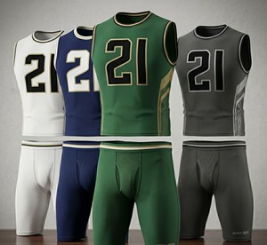 Men's White Sleeveless Compression Vest And <b>Shorts</b> Set Moisture Wicking Fitted Sportswear All Seasons - Product Image 5