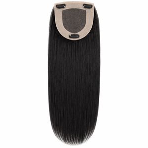 Mono topper 22 pouces Noir naturel Qualité Super Double Drawn Texture de cheveux lisses - Product Image 1