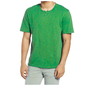 T-shirt homme surdimensionné sans coutures, 100% coton, couleur unie, impression de logo personnalisée, tissu tissé respirant. - Product Image 5