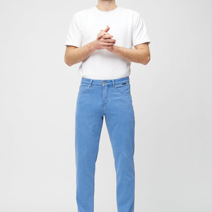 Men's Straight Fit Denim <b>Jeans</b> Breathable Solid Pattern Winter Summer High Quality Fabric Casual Style - Product Image 6