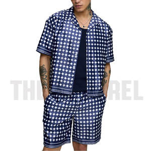 Conjunto de Verano Informal Transpirable de Alta Calidad para Hombre, Conjunto de Pantalones Cortos de Poliéster/Algodón Duradero - Product Image 3